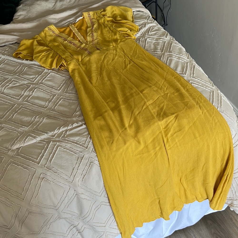 Beautiful Yellow Maxi Dress Size M